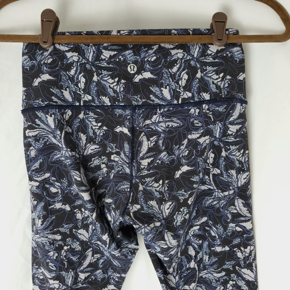 Lululemon Wunder Under Hi-Rise Floral Tight Leggings Size 6 - Picture 8 of 9